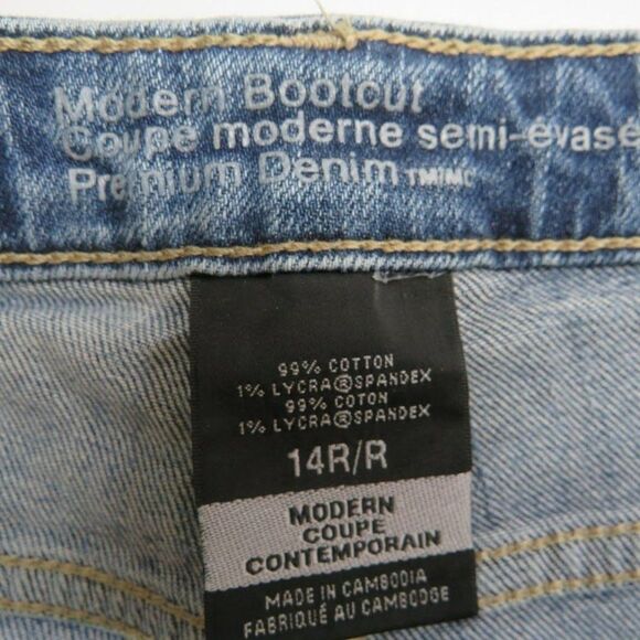 Mossimo Modern Bootcut Women's Size 14 Medium Wash Blue Denim Stretch 36X32 - Picture 5 of 13